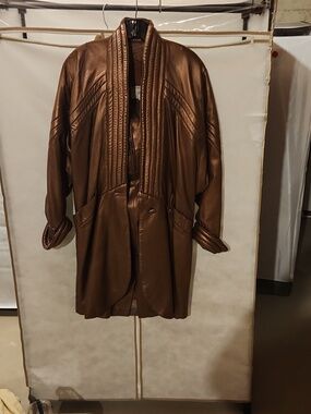 Bronze 2 Piece Genuine Leather Suit